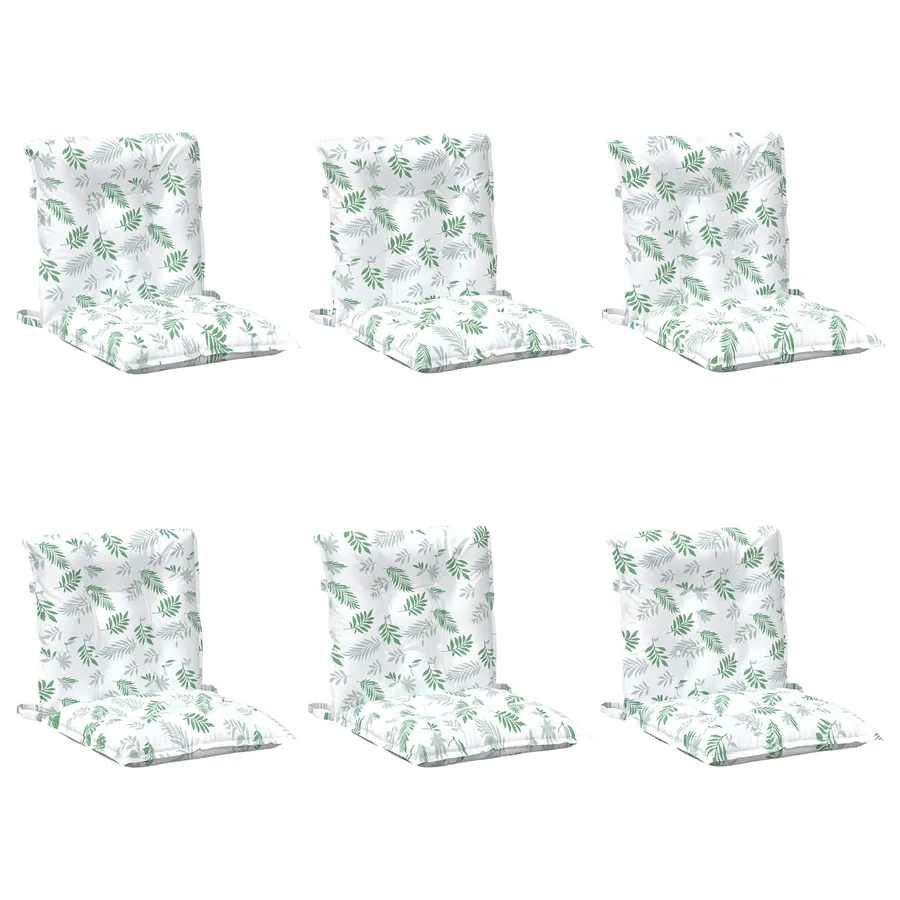 Coussin d'extérieur 6 pcs Blanc 100 x 50 x 7 cm Tissu - 2