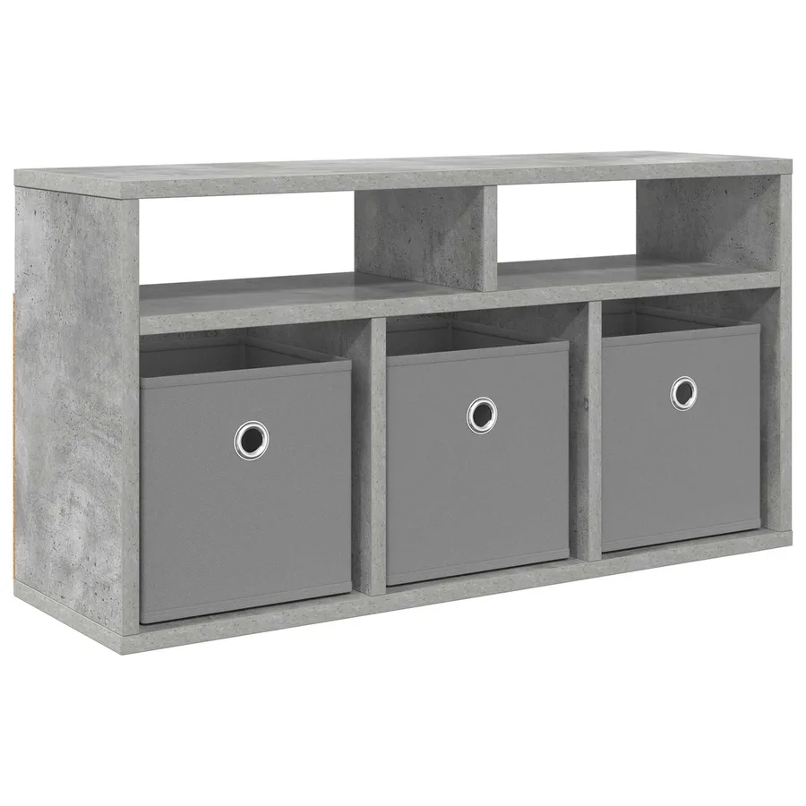 Basboard avec tiroir Gris béton 72 x 22,5 x 38 cm - 2