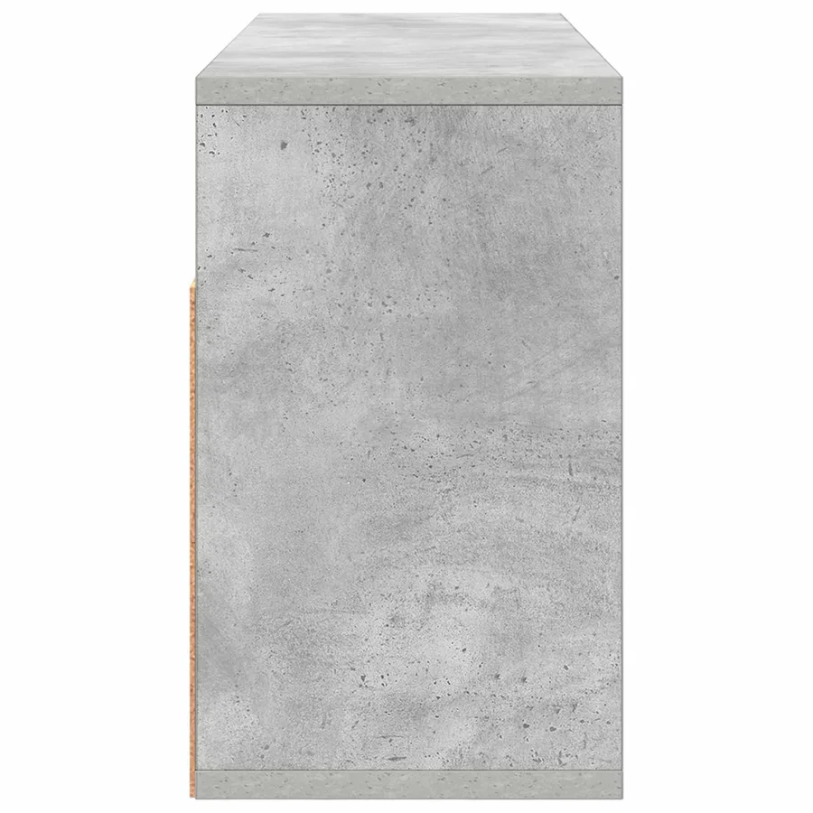 Basboard avec tiroir Gris béton 72 x 22,5 x 38 cm - 7