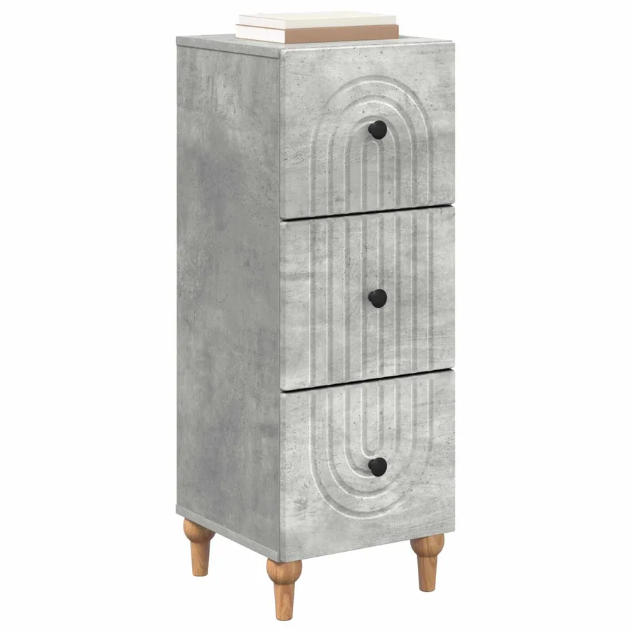 Armoire à tiroirs Gris béton 33 x 34,5 x 90 cm - 3