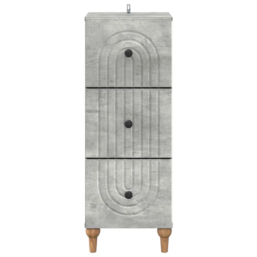 Armoire à tiroirs Gris béton 33 x 34,5 x 90 cm - 6