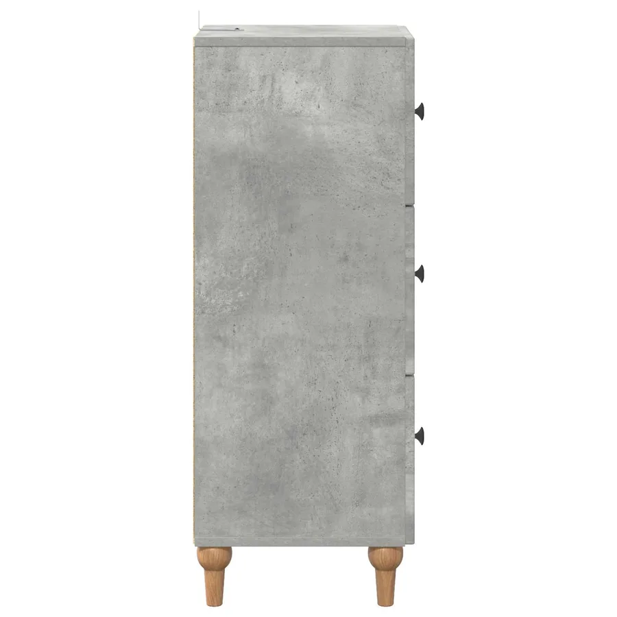 Armoire à tiroirs Gris béton 33 x 34,5 x 90 cm - 7