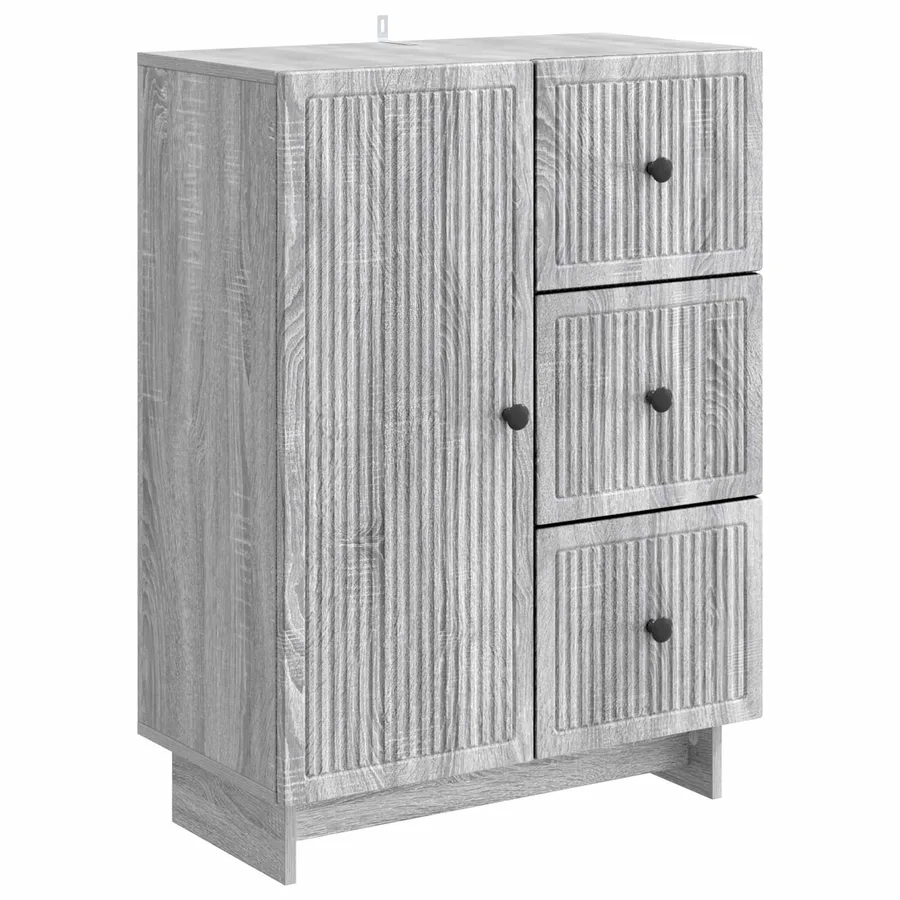 Buffet Sonoma gris 66 x 34,5 x 90 cm Bois d'ingénierie - 2