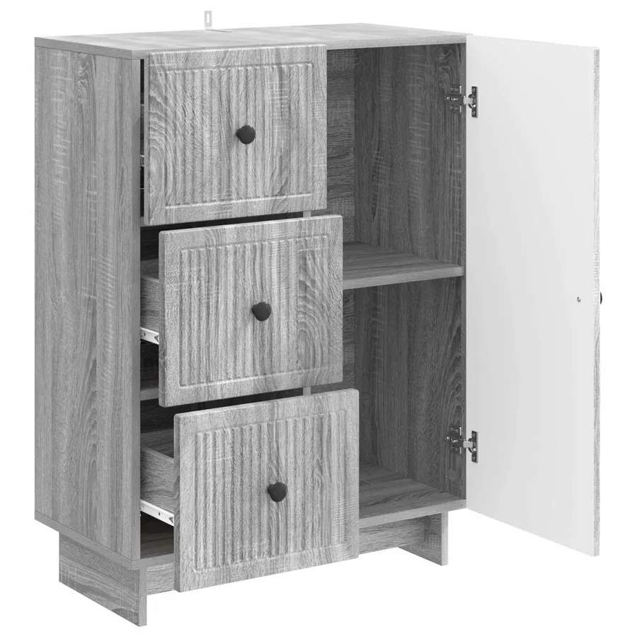 Buffet Sonoma gris 66 x 34,5 x 90 cm Bois d'ingénierie - 5
