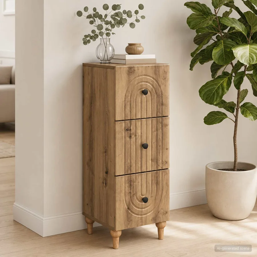 Armoire à tiroirs 33 x 34,5 x 90 cm Bois d'ingénierie