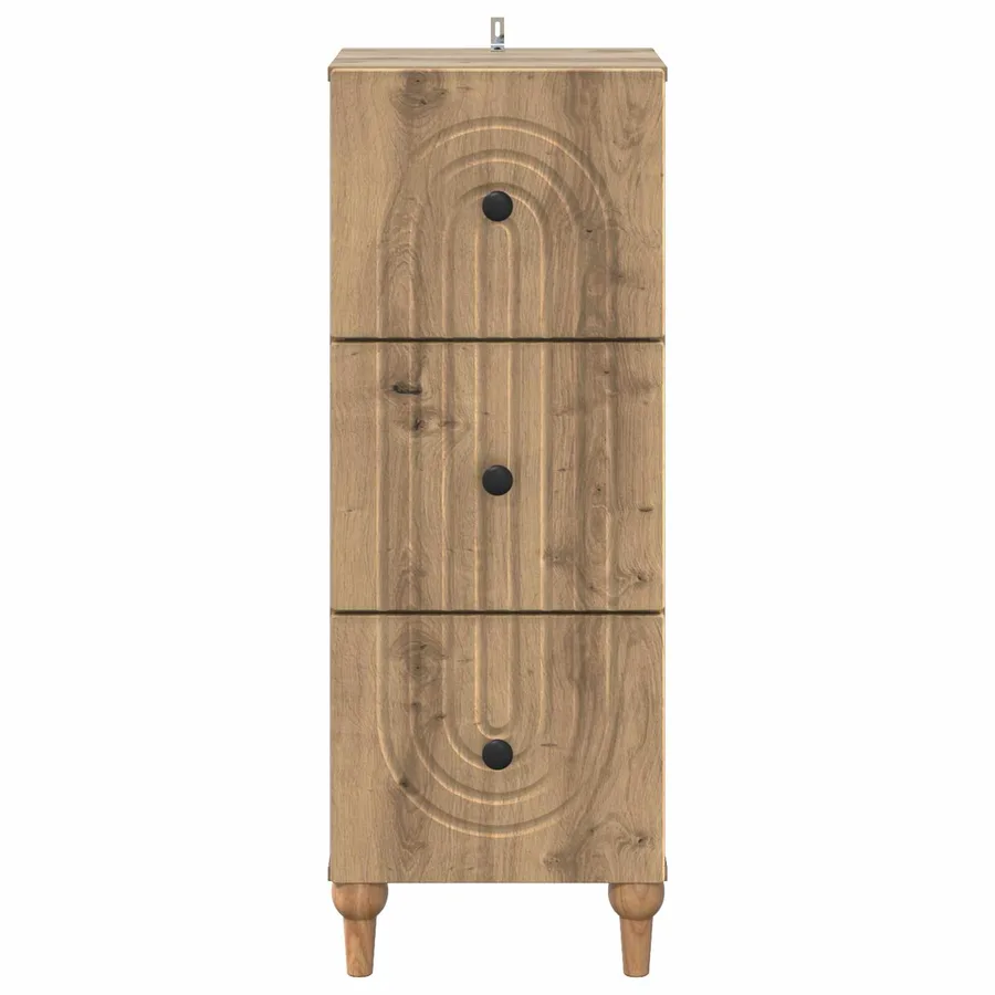 Armoire à tiroirs 33 x 34,5 x 90 cm Bois d'ingénierie - 6