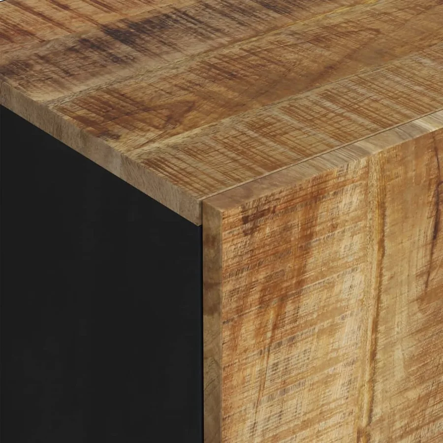 TV Cabinet 105x33.5x46 cm Mango Wood and Engineered Wood - 6