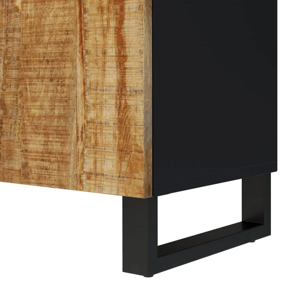 TV Cabinet 105x33.5x46 cm Mango Wood and Engineered Wood - 8