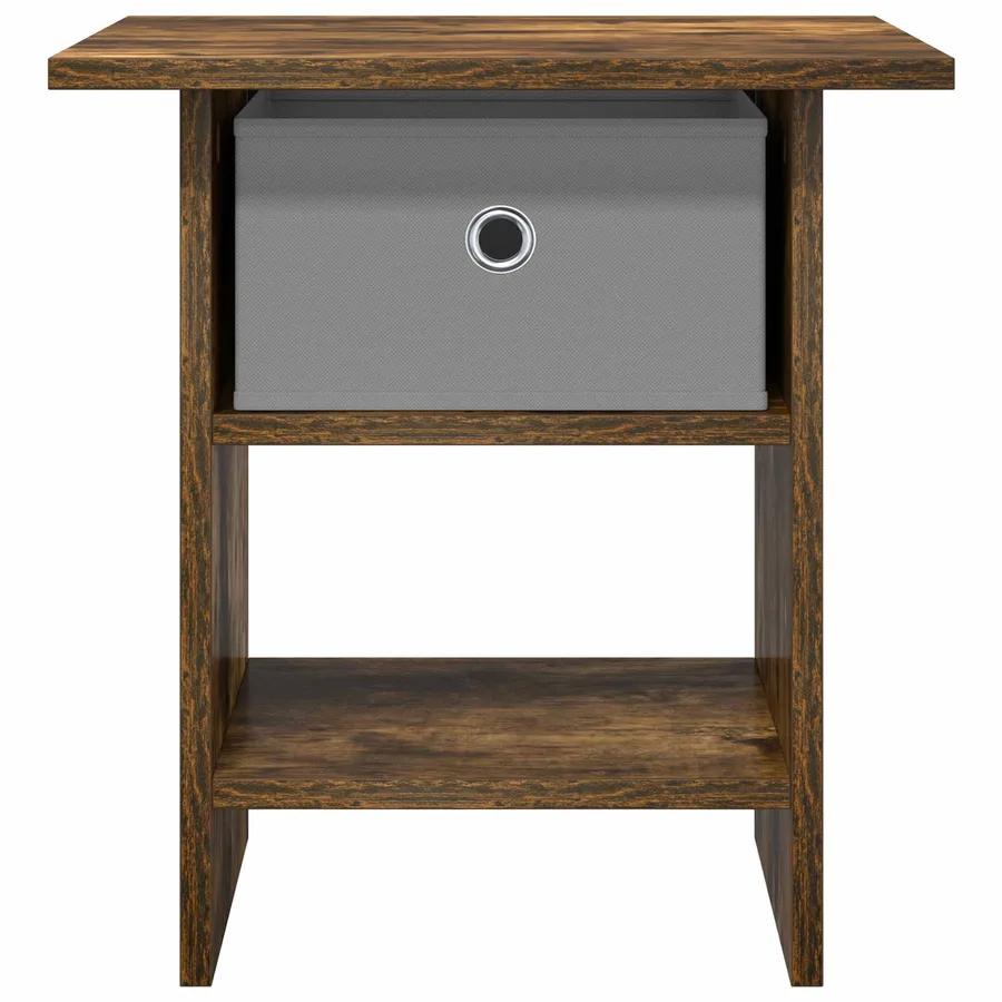 Table de chevet avec tiroir 2 pcs Chêne fumé 41 x 40 x 45 cm - 6