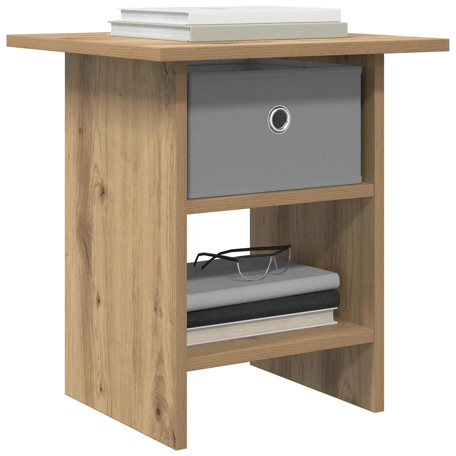 Table de chevet 2 pc Chêne artisanal 41 x 40 x 45 cm - 3
