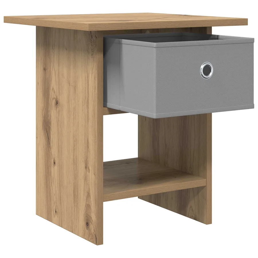Table de chevet 2 pc Chêne artisanal 41 x 40 x 45 cm - 5