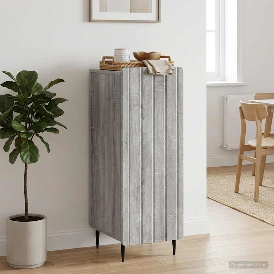 Buffet Sonoma gris 34,5 x 33 x 92 cm Bois d'ingénierie