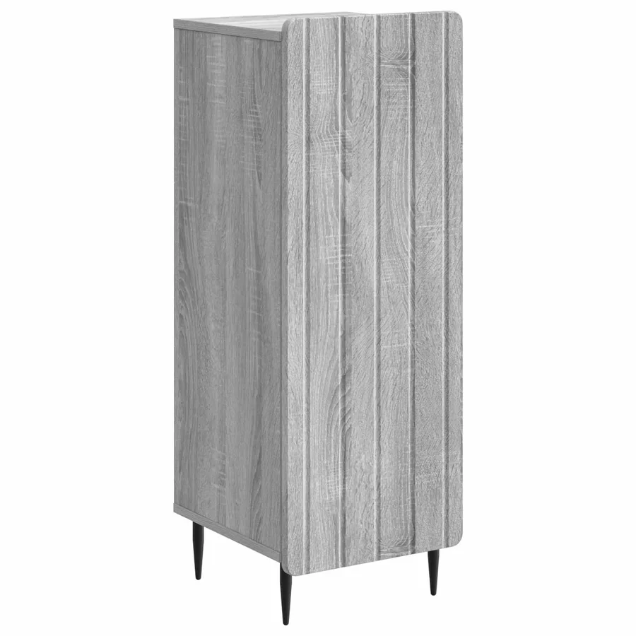 Buffet Sonoma gris 34,5 x 33 x 92 cm Bois d'ingénierie - 2