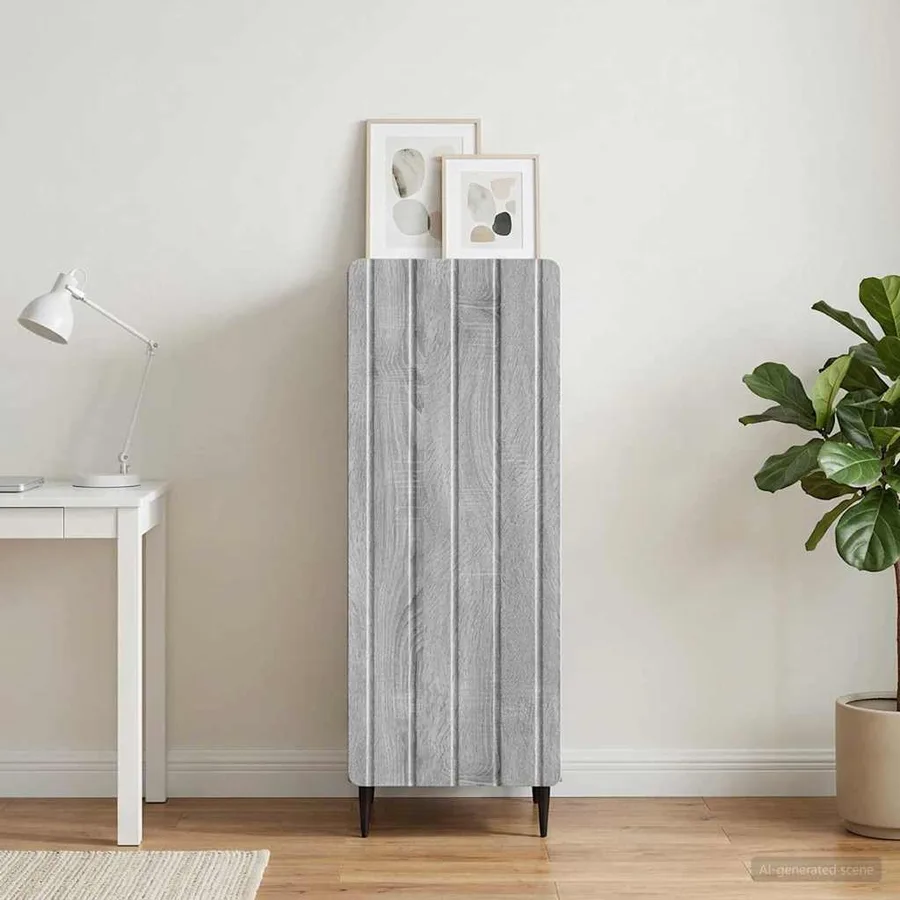 Buffet Sonoma gris 34,5 x 33 x 92 cm Bois d'ingénierie - 4