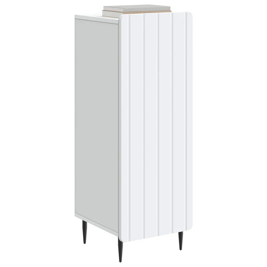 Buffet Blanc 34,5 x 33 x 92 cm Bois d'ingénierie - 3
