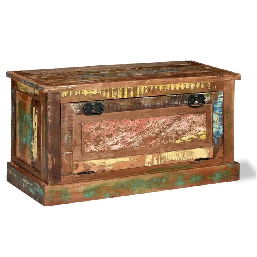 Shoe Storage Bench Reclaimed Wood - 15
