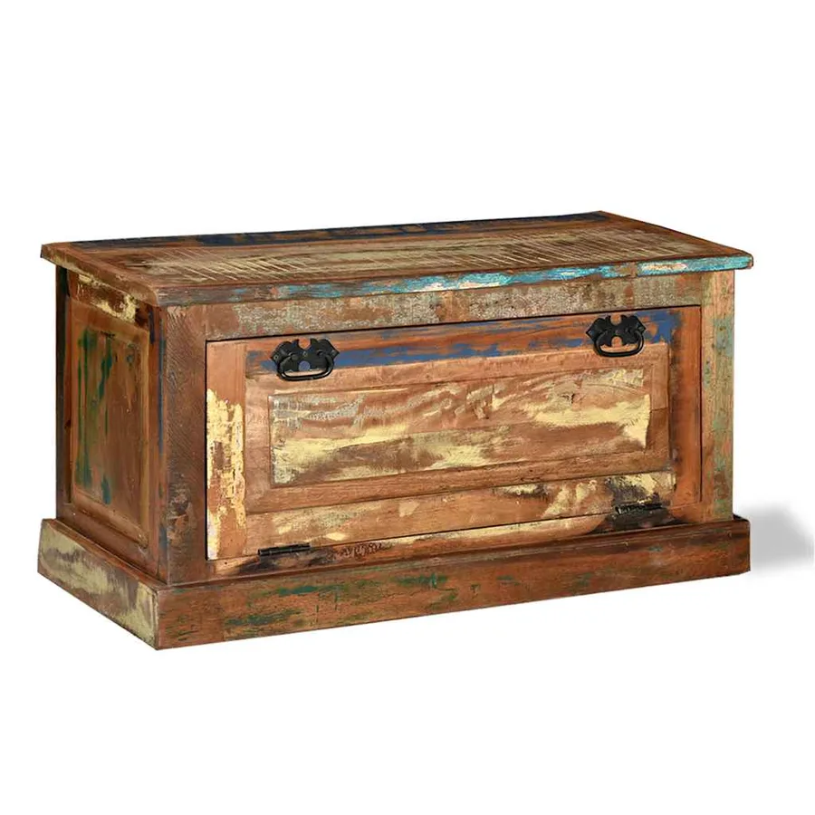 Shoe Storage Bench Reclaimed Wood - 17