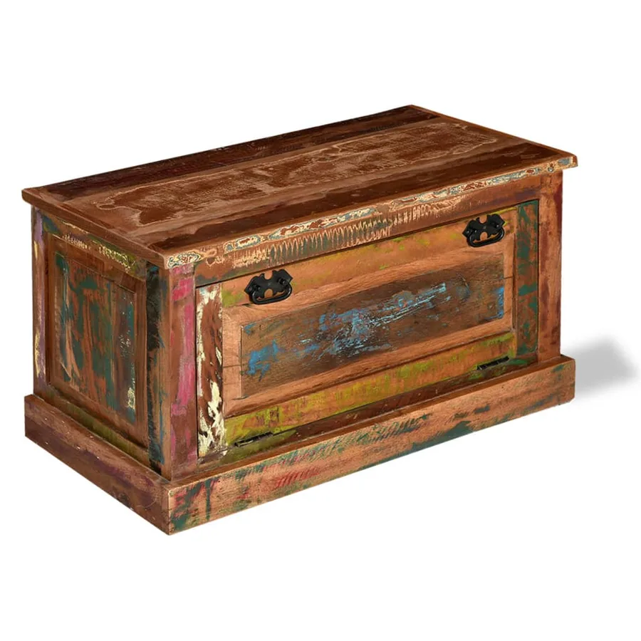 Banc de rangement de chaussures Bois de récupération - 18
