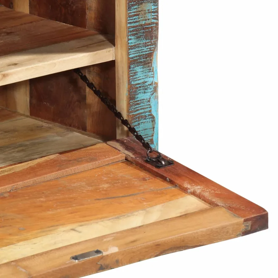 Banc de rangement de chaussures Bois de récupération - 8