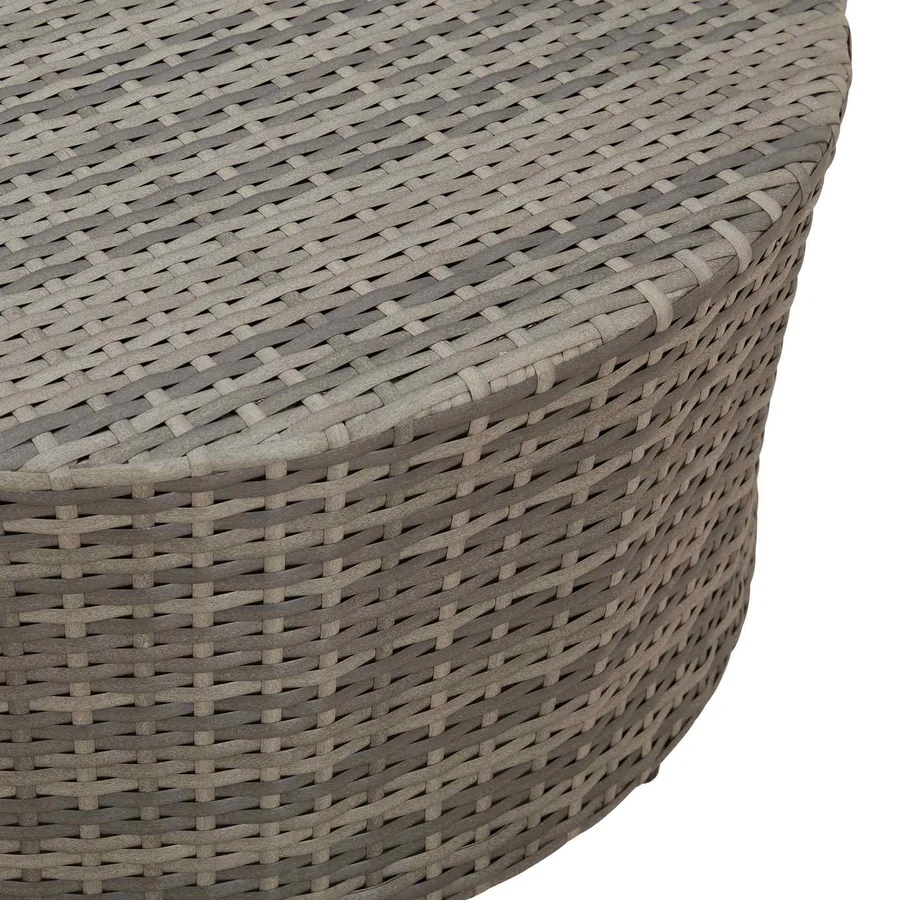 Table Basse d'extérieur Gris Ø 68 x 30 cm polyrotin - 7