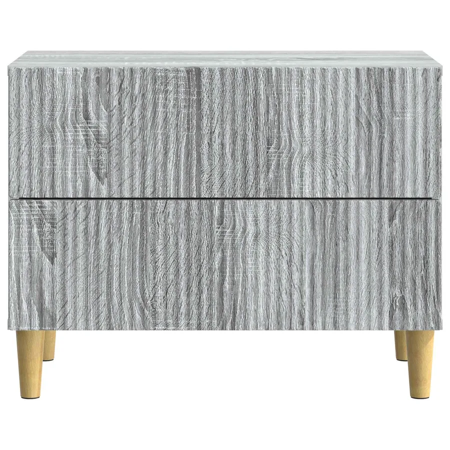 Cabinet de chevet avec tiroir Sonoma gris 62 x 34,5 x 48 cm - 5