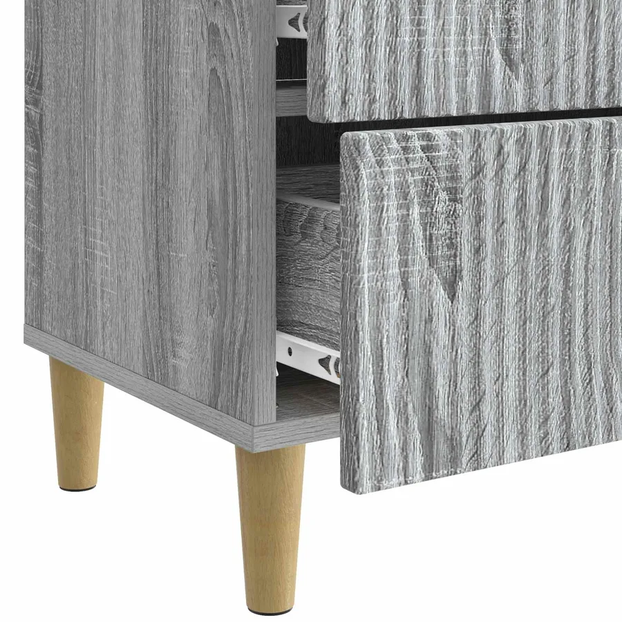 Cabinet de chevet avec tiroir Sonoma gris 62 x 34,5 x 48 cm - 9