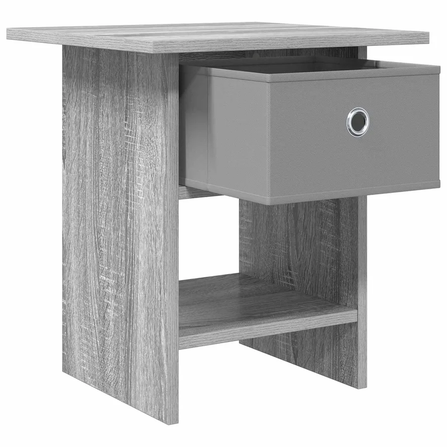 Table de chevet avec tiroir 2 pcs Gris Sonoma 41 x 40 x 45 cm - 5