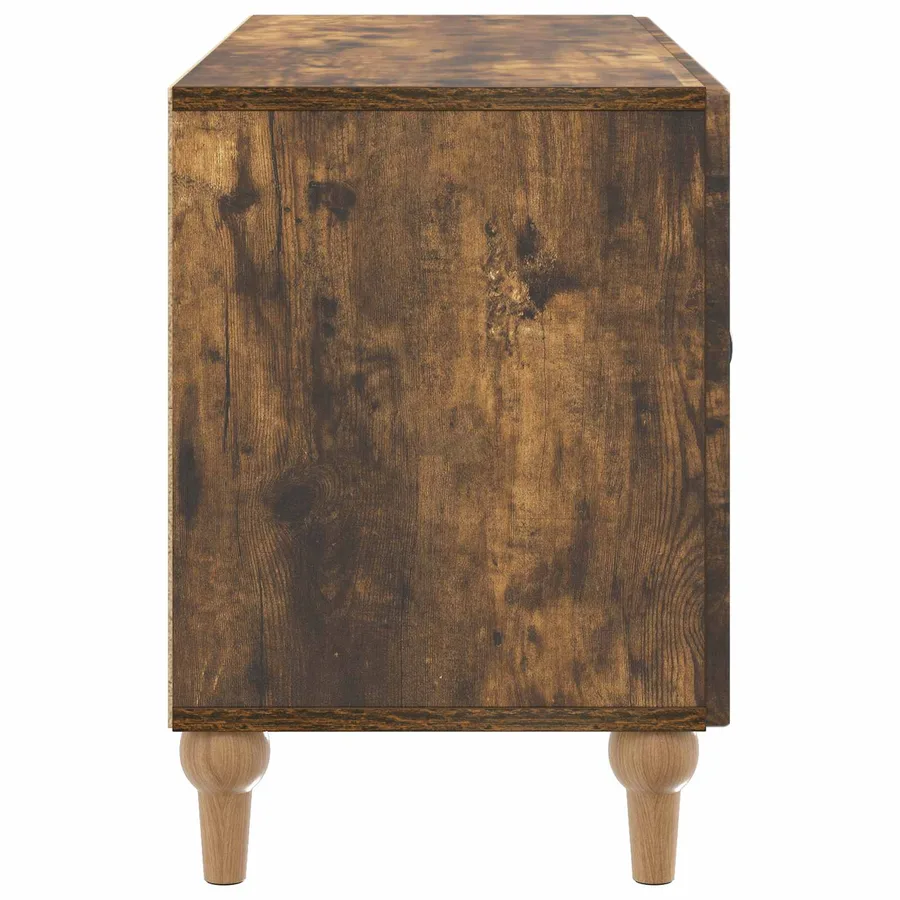 Meuble TV Chêne fumé 99 x 34,5 x 50 cm Bois d'ingénierie - 7