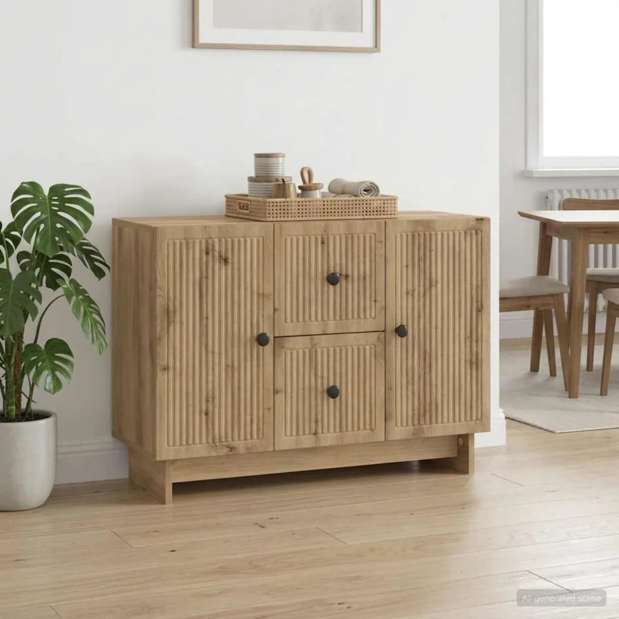 Buffet Chêne artisanal 89 x 34,5 x 60 cm Bois d'ingénierie