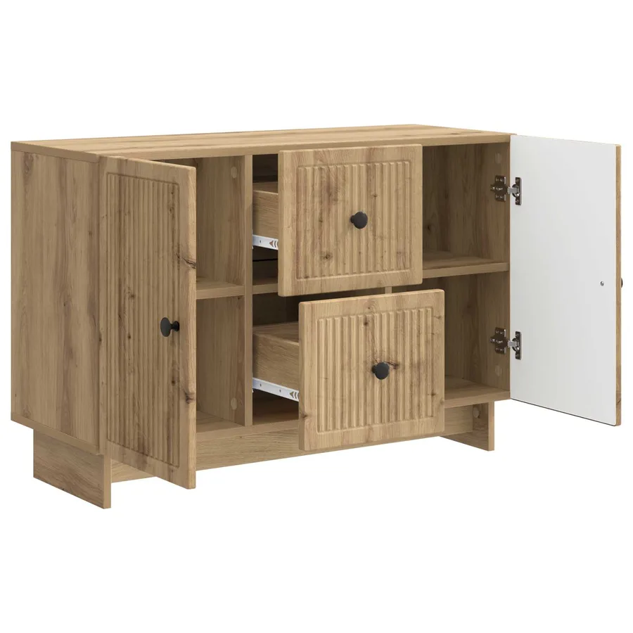 Buffet Chêne artisanal 89 x 34,5 x 60 cm Bois d'ingénierie - 5