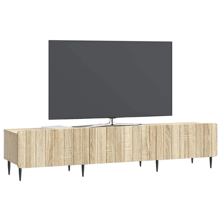 Meuble TV Chêne Sonoma 147 x 34,5 x 32 cm Bois d'ingénierie - 3