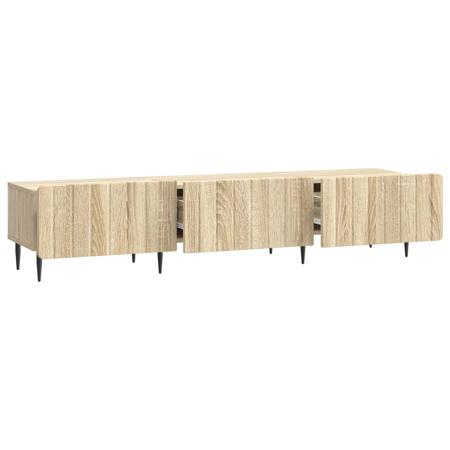 Meuble TV Chêne Sonoma 147 x 34,5 x 32 cm Bois d'ingénierie - 5
