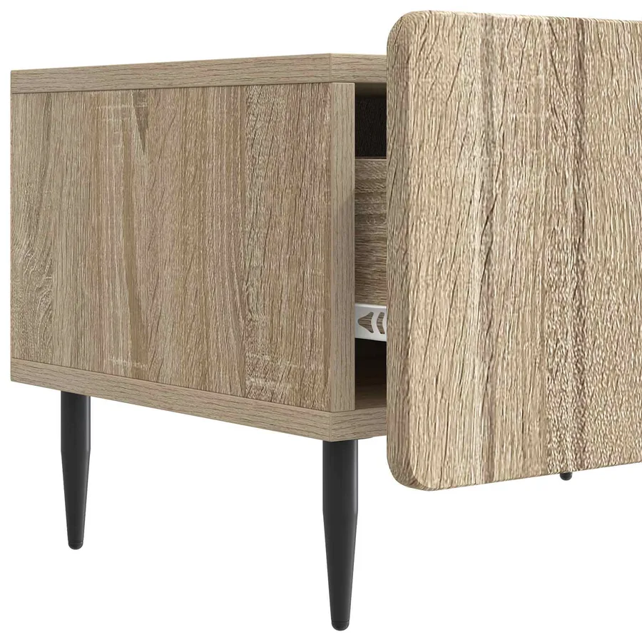 Meuble TV Chêne Sonoma 147 x 34,5 x 32 cm Bois d'ingénierie - 9