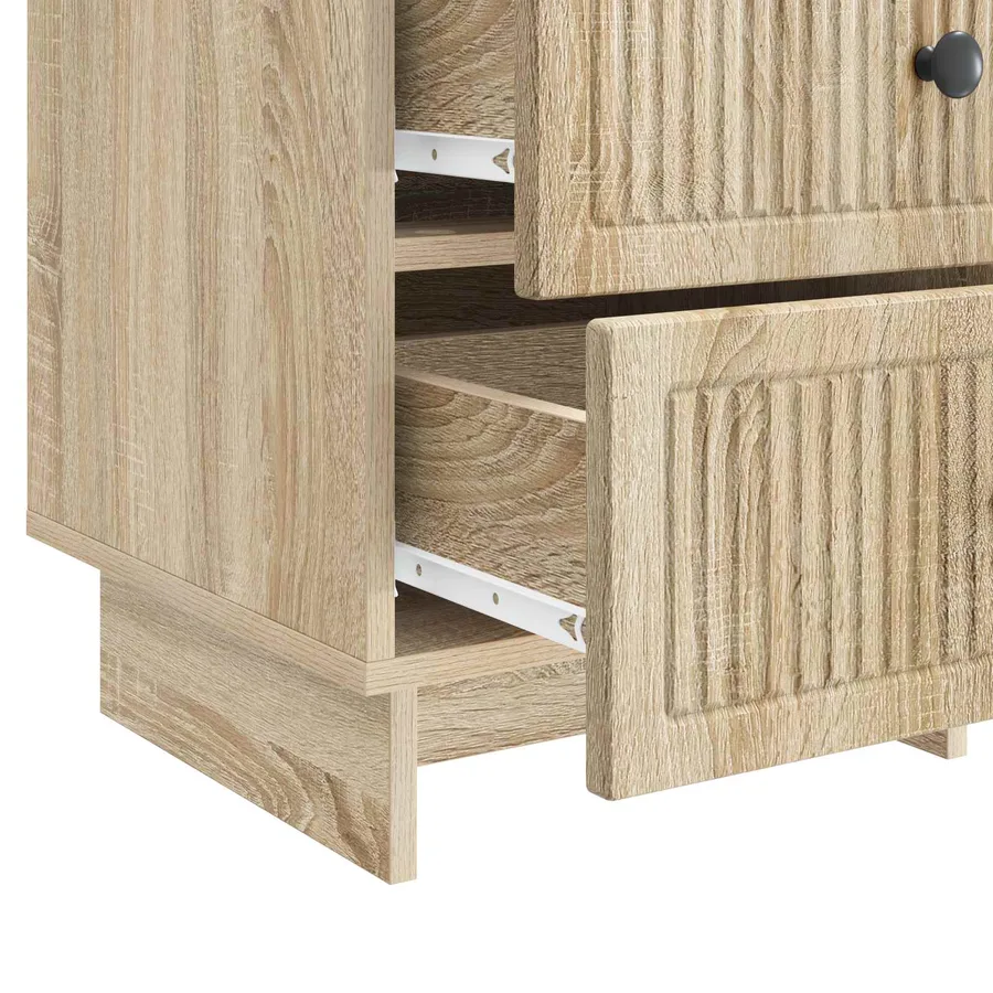 Cabinet de chevet avec tiroir Chêne Sonoma 43 x 41 x 66,5 cm - 9
