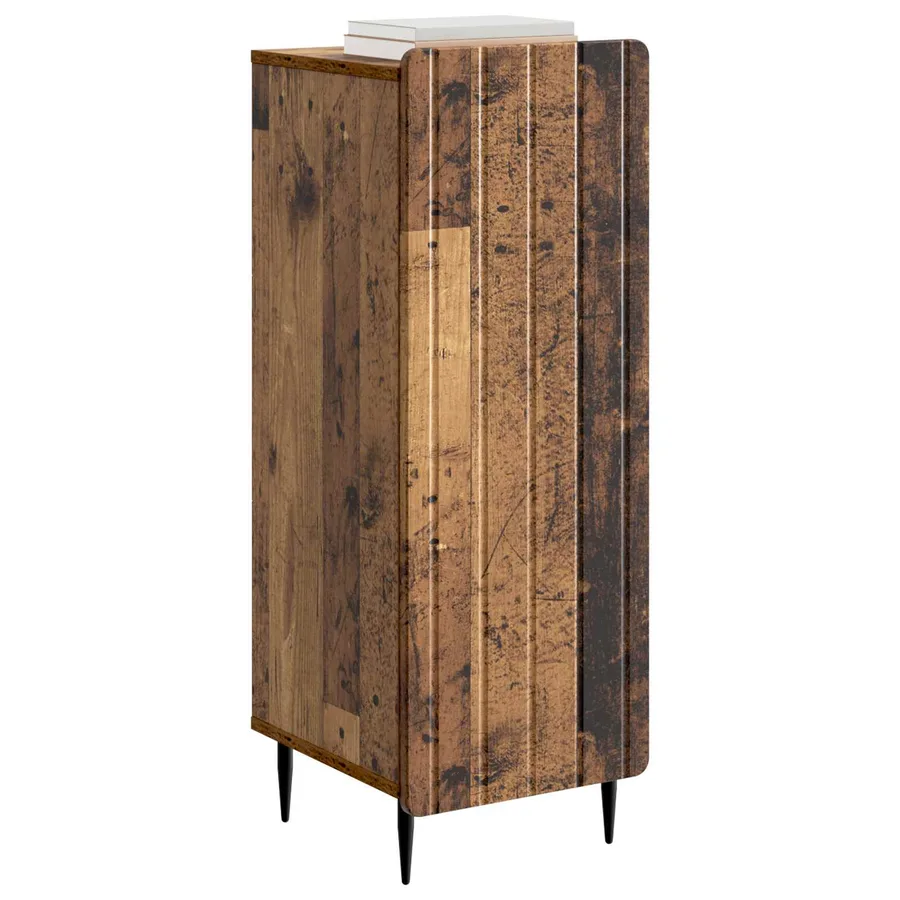 Buffet Bois ancien 34,5 x 33 x 92 cm Bois d'ingénierie - 3