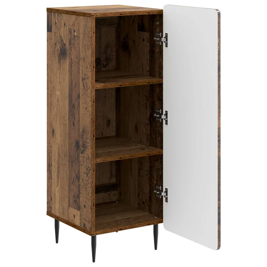 Buffet Bois ancien 34,5 x 33 x 92 cm Bois d'ingénierie - 5