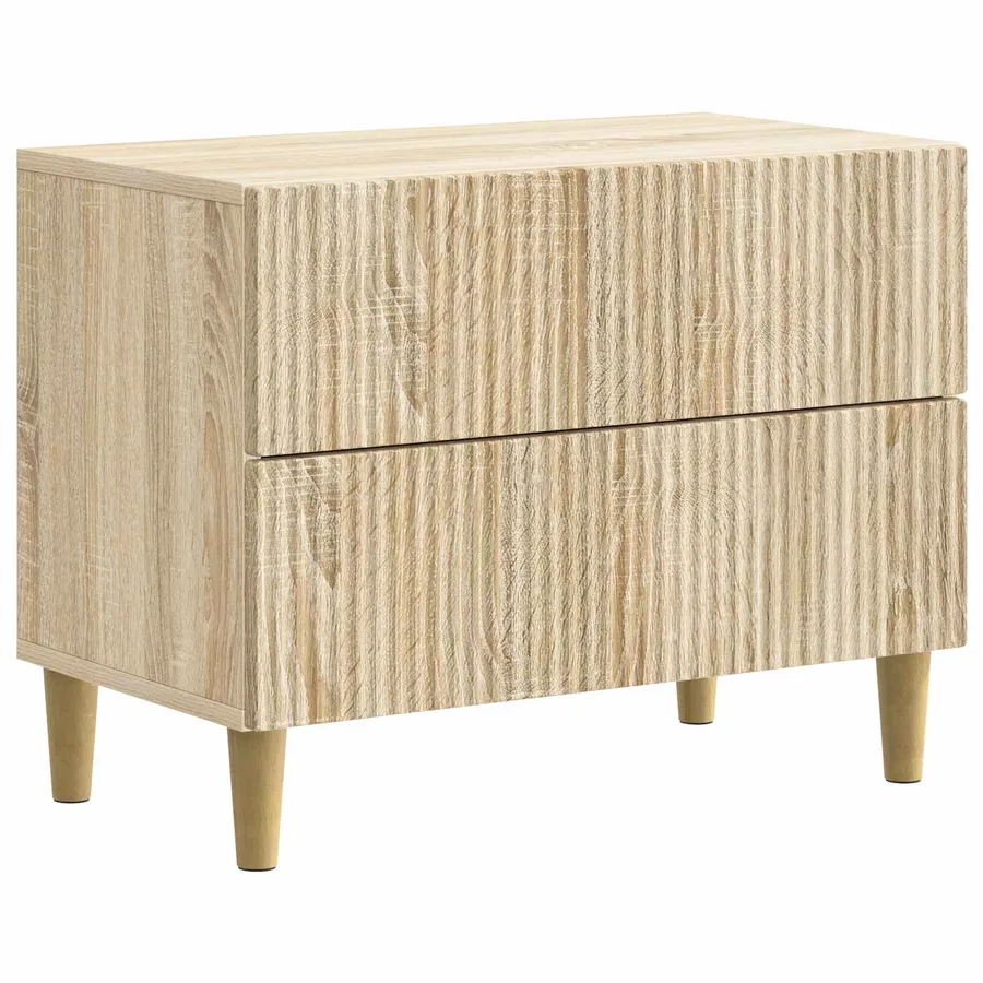 Cabinet de chevet avec tiroir Chêne Sonoma 62 x 34,5 x 48 cm - 2