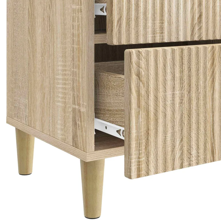 Cabinet de chevet 2 pcs Chêne Sonoma 43 x 34,5 x 48 cm - 11