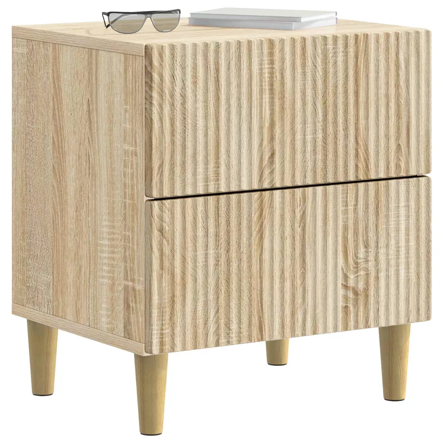 Cabinet de chevet 2 pcs Chêne Sonoma 43 x 34,5 x 48 cm - 3