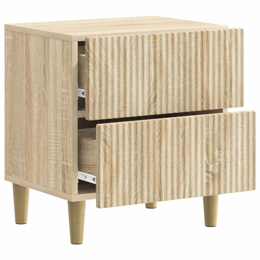 Cabinet de chevet 2 pcs Chêne Sonoma 43 x 34,5 x 48 cm - 6