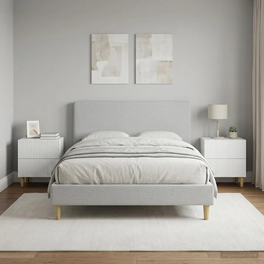 Cabinet de chevet avec tiroir 2 pcs Blanc 43 x 34,5 x 48 cm - 4