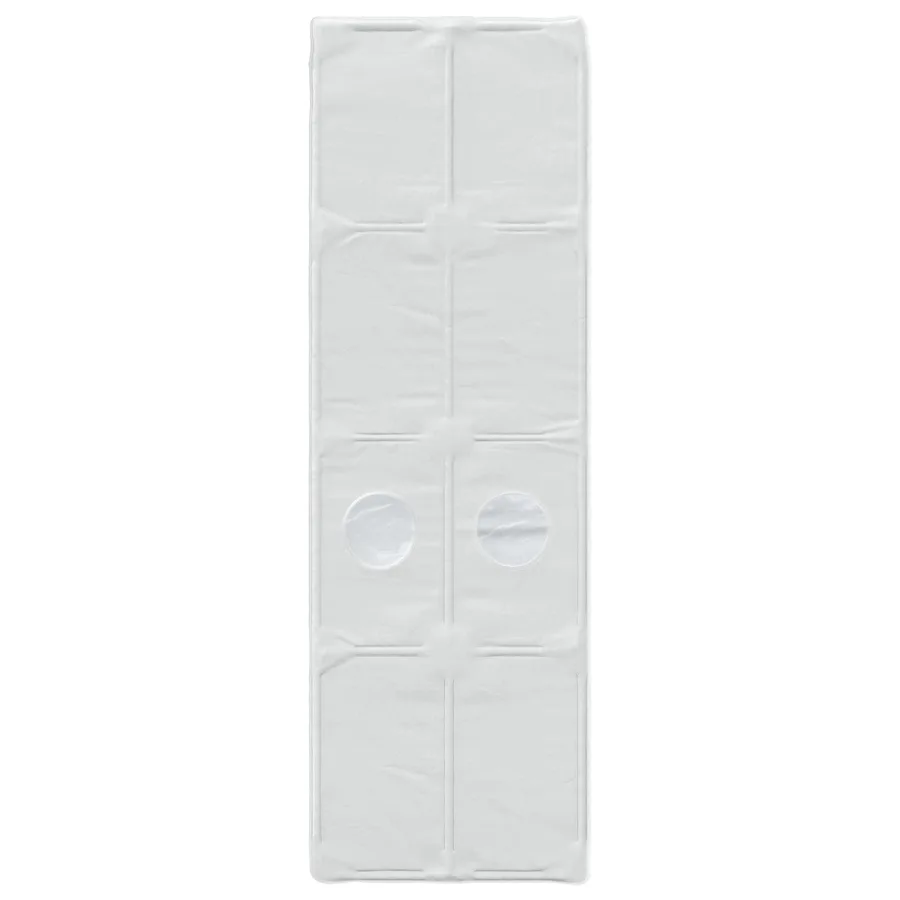 Tunnel de lit 2 pcs Blanc 211 x 67,5 x 2 cm Polyester - 5