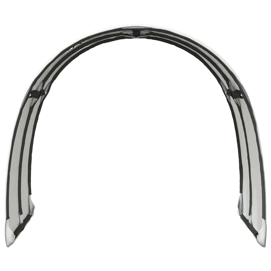 Tunnel de lit 2 pcs Blanc 211 x 67,5 x 2 cm Polyester - 6