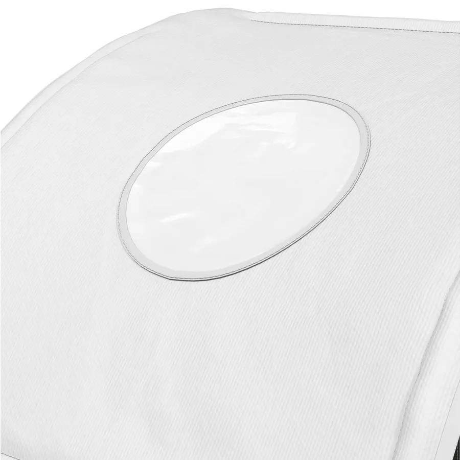 Tunnel de lit 2 pcs Blanc 211 x 67,5 x 2 cm Polyester - 9