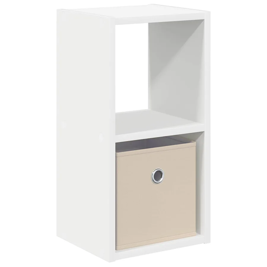 Table de chevet Blanc 25,5 x 22 x 49,5 cm Bois d'ingénierie - 2