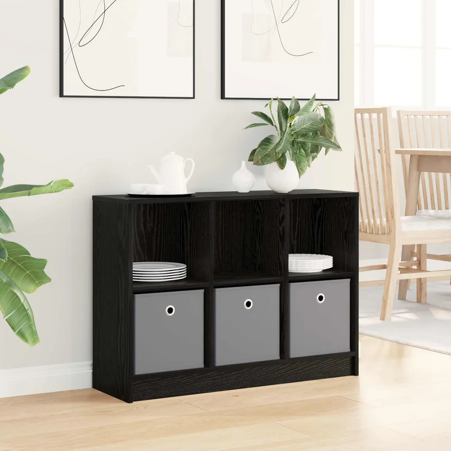 Buffet avec tiroir Chêne noir 88,5 x 27,5 x 63,5 cm