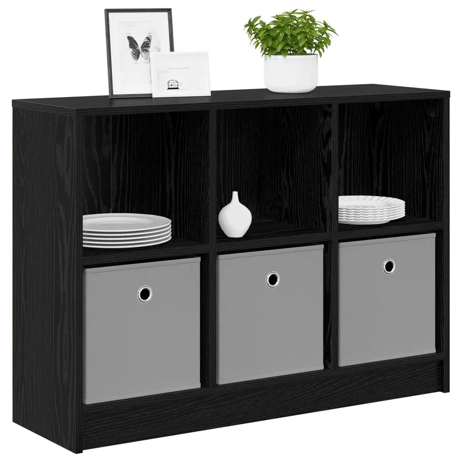 Buffet avec tiroir Chêne noir 88,5 x 27,5 x 63,5 cm - 3