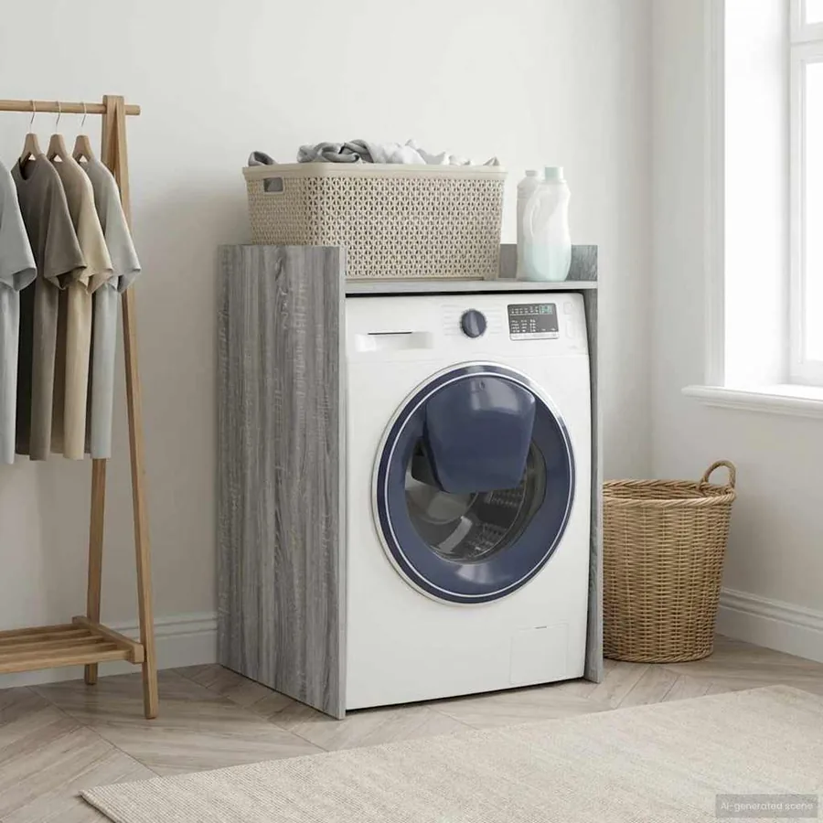Armoire pour machine à laver Gris Sonoma 67,5 x 62 x 97 cm