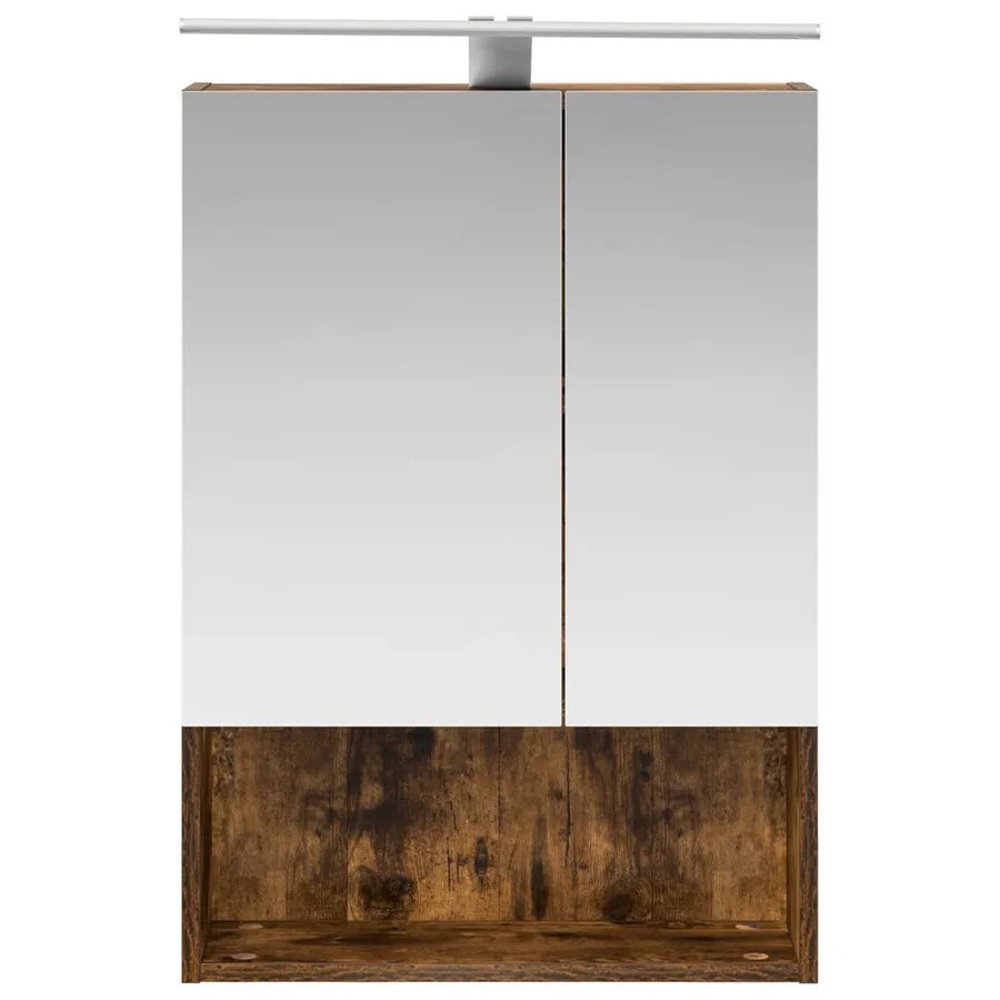 Armoire Miroir de Salle de Bain Chêne fumé 50 x 14,5 x 70 cm - 6