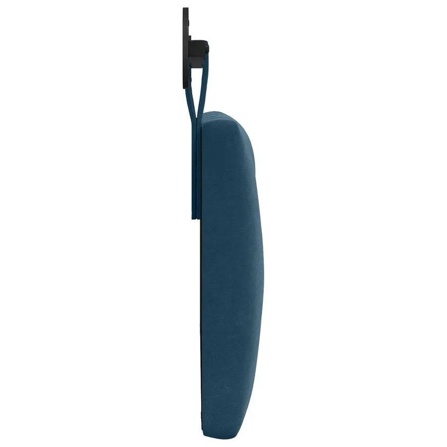 Tête de lit suspendue Avec lumière LED Bleu Velours - 6